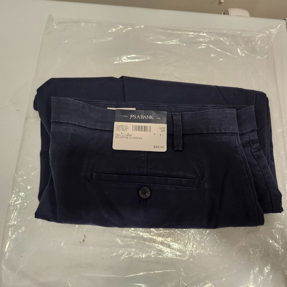 Jos. A. Bank Twill FF Short - NAVY